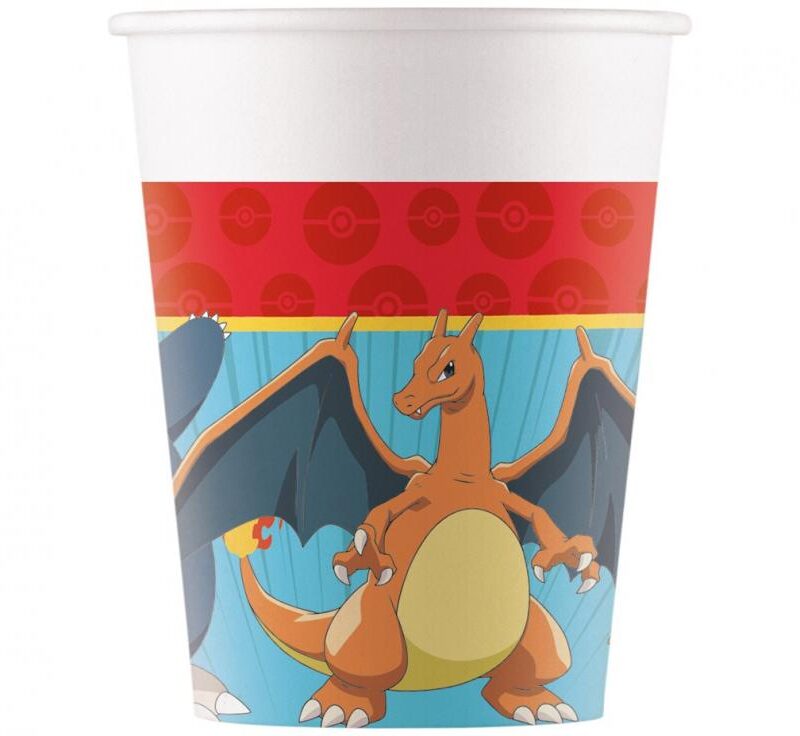 Papirnate čaše Pokemon, 200 ml, 8 kom.