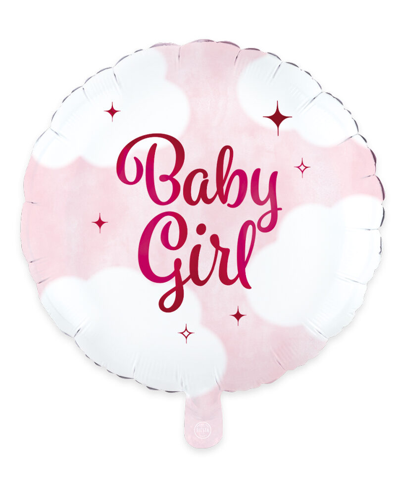 Baby Girl Okrugli folijski balon 45 cm – za djevojčice