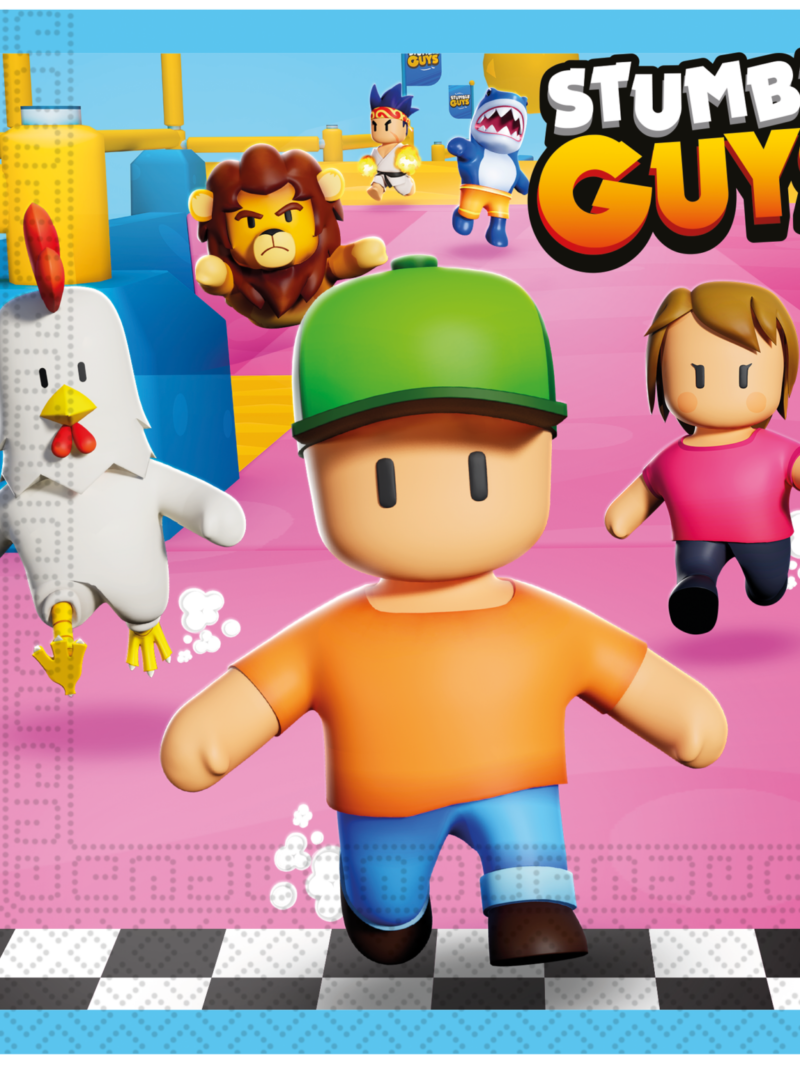 20 papirnatih salveta 33x33cm – Stumble Guys